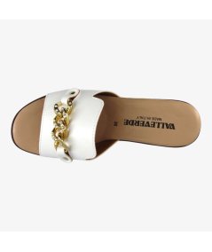 Valleverde 55450 - Ciabatta da Donna con Tacco Largo con Catena