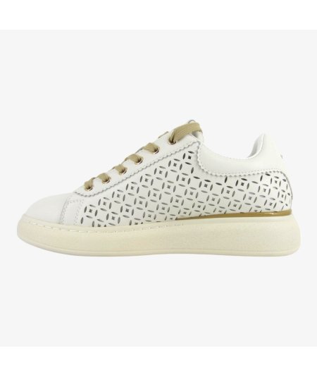 Guardiani King 4380 Low - Sneakers da Donna in Pelle Bianca