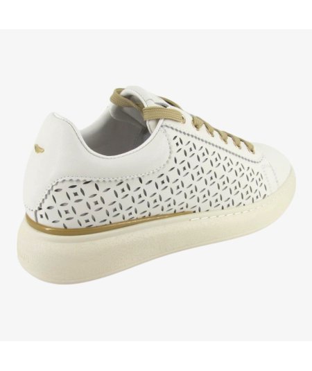 Guardiani King 4380 Low - Sneakers da Donna in Pelle Bianca