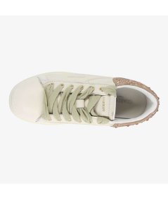 Guardiani King 4381 Low - Sneakers da Donna in Pelle Beige con Strass