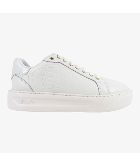 LiuJo kylie 32 - Sneakers da Donna con Platform in Pelle Bianca