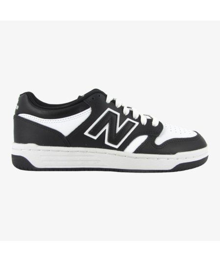 New Balance 480 - Sneaker Casual in Pelle da Bambino con Dettaglio Nero