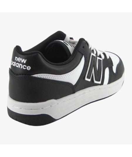 New Balance 480 - Sneaker Casual in Pelle da Bambino con Dettaglio Nero
