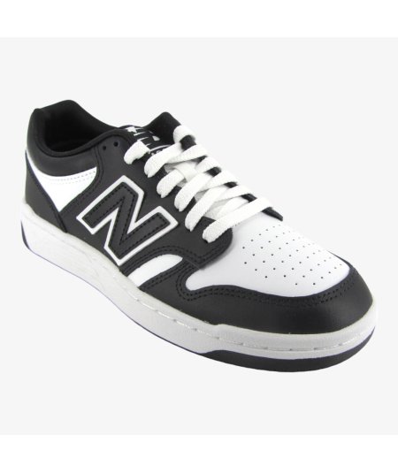 New Balance 480 - Sneaker Casual in Pelle da Bambino con Dettaglio Nero