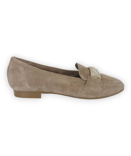 Cafè Noir C1EG5001 - Mocassino da Donna in Camoscio Taupe