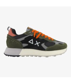 Sun 68 Z45116 Sneaker Jaki Outdoor in mesh e suede militare scuro