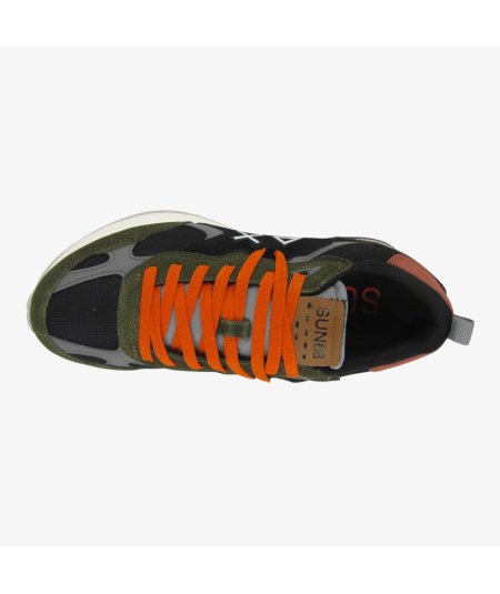 Sun 68 Z45116 Sneaker Jaki Outdoor in mesh e suede militare scuro