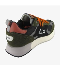 Sun 68 Z45116 Sneaker Jaki Outdoor in mesh e suede militare scuro