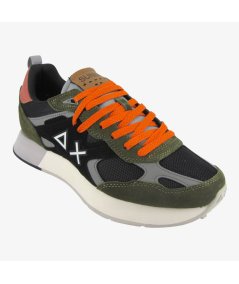 Sun 68 Z45116 Sneaker Jaki Outdoor in mesh e suede militare scuro