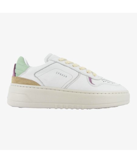 Copenhagen CPH76 - Sneakers Casual Donna in Pelle Multicolor e Laccio in Spugna
