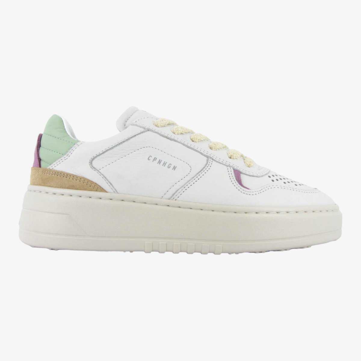 Copenhagen CPH76 - Sneakers Casual Donna in Pelle Multicolor e Laccio in Spugna