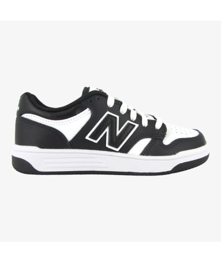 New Balance 480 - Sneaker Casual in Pelle da Bambino con Dettaglio Nero