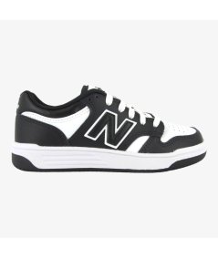 New Balance 480 - Sneaker Casual in Pelle da Bambino con Dettaglio Nero