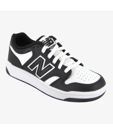 New Balance 480 - Sneaker Casual in Pelle da Bambino con Dettaglio Nero