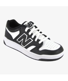 New Balance 480 - Sneaker Casual in Pelle da Bambino con Dettaglio Nero