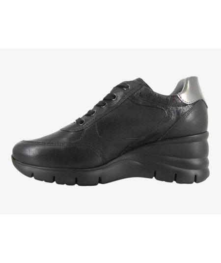 NeroGiardini I514120D - Sneakers da Donna con Zip Laterale e Zeppa