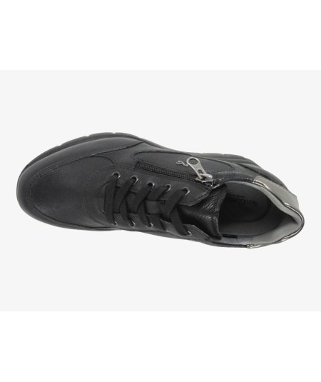 NeroGiardini I514120D - Sneakers da Donna con Zip Laterale e Zeppa