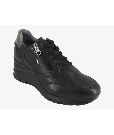 NeroGiardini I514120D - Sneakers da Donna con Zip Laterale e Zeppa