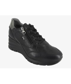 NeroGiardini I514120D - Sneakers da Donna con Zip Laterale e Zeppa