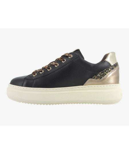 NeroGiardini E513081D - Sneakers da Donna con ZIP in Pelle Bianca