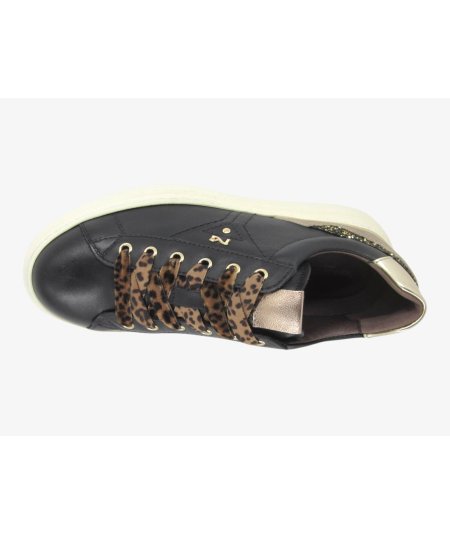 NeroGiardini E513081D - Sneakers da Donna con ZIP in Pelle Bianca