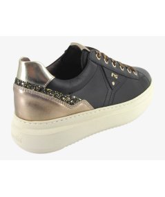 NeroGiardini E513081D - Sneakers da Donna con ZIP in Pelle Bianca