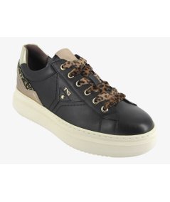 NeroGiardini E513081D - Sneakers da Donna con ZIP in Pelle Bianca