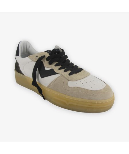 4B12 Hyper-U918 - Sneakers Uomo in Pelle con Dettaglio Camuflage