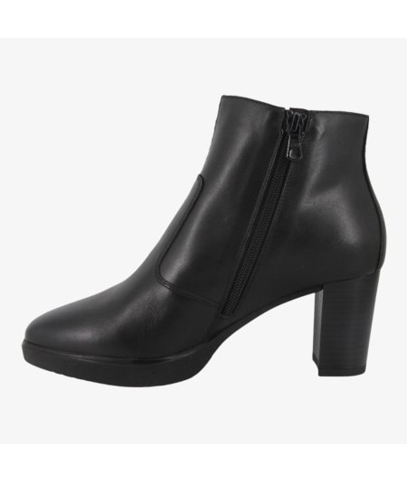 NeroGiardini I411200D - Tronchetto in Pelle da Donna con Tacco a Blocco