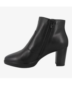 NeroGiardini I411200D - Tronchetto in Pelle da Donna con Tacco a Blocco