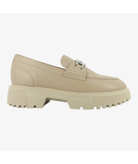 NeroGiardini E306320D - Mocassino da Donna con Platform Lino