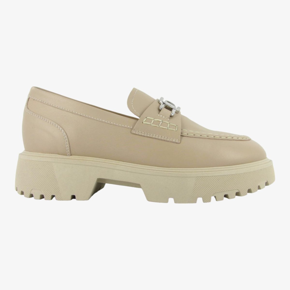 NeroGiardini E306320D - Mocassino da Donna con Platform Lino